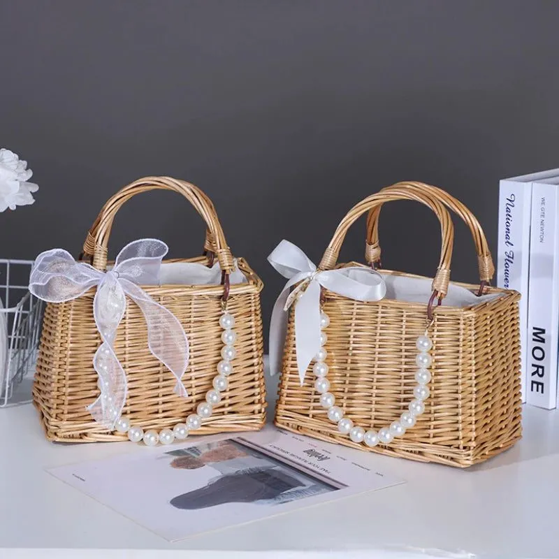 Stylish Rattan Straw Tote Handbags for Women