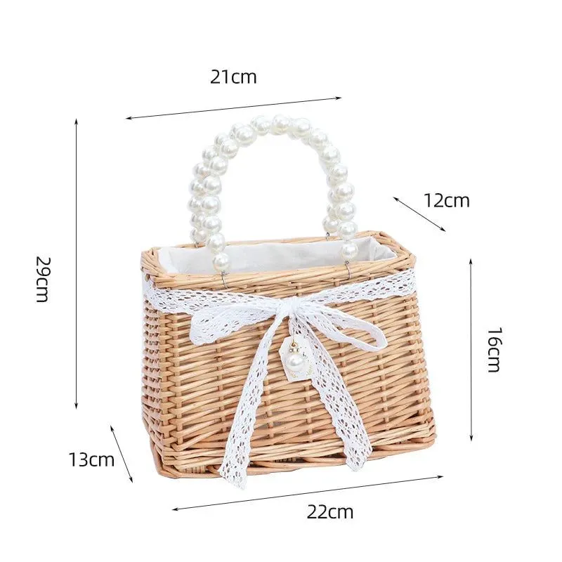 Stylish Rattan Straw Tote Handbags for Women