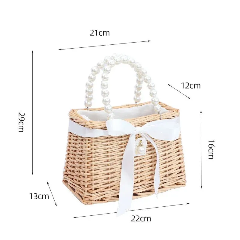Stylish Rattan Straw Tote Handbags for Women