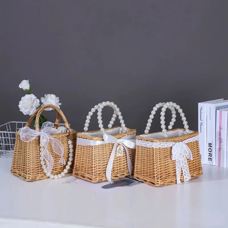 Stylish Rattan Straw Tote Handbags for Women