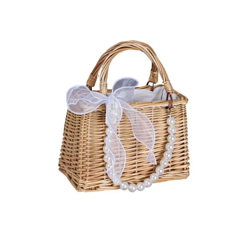 Stylish Rattan Straw Tote Handbags for Women
