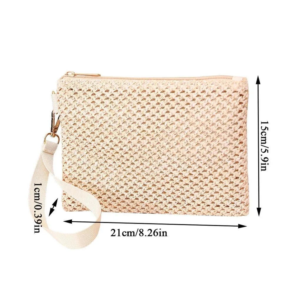 Stylish Straw Handbags with Wrist Straps