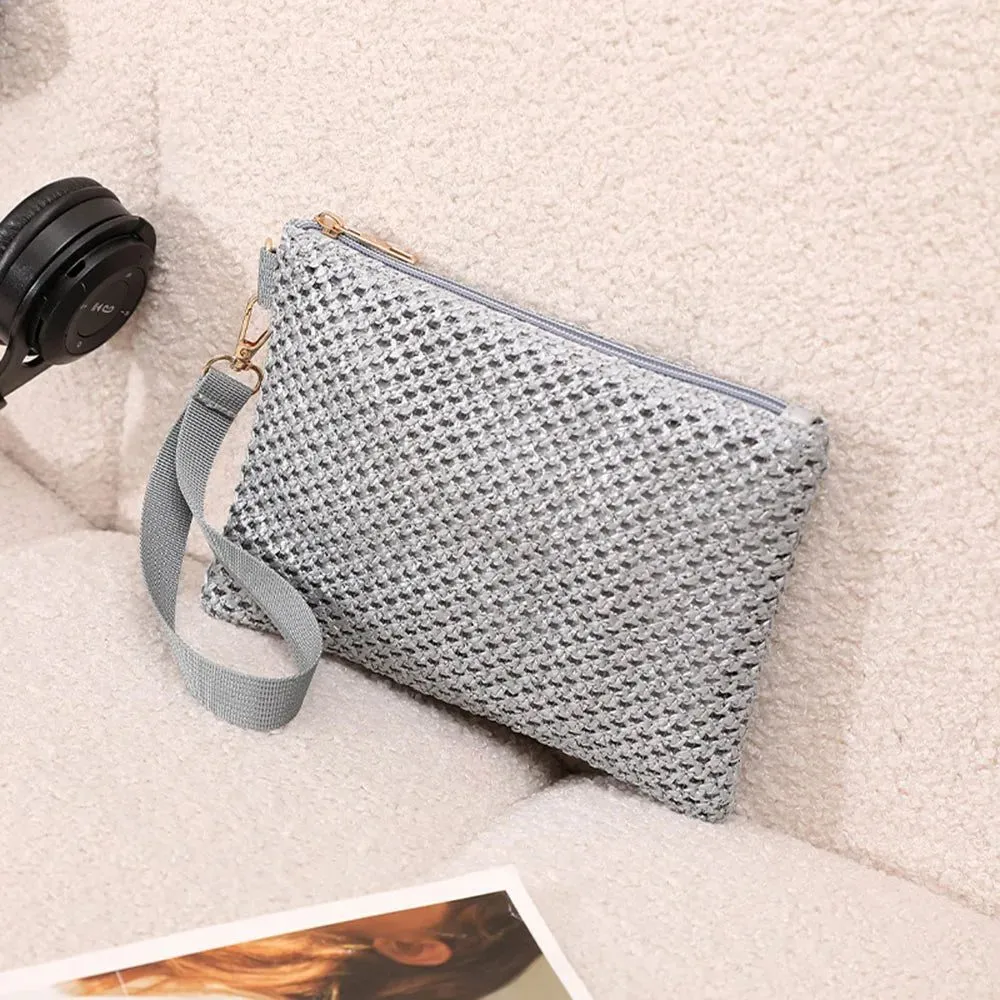 Stylish Straw Handbags with Wrist Straps