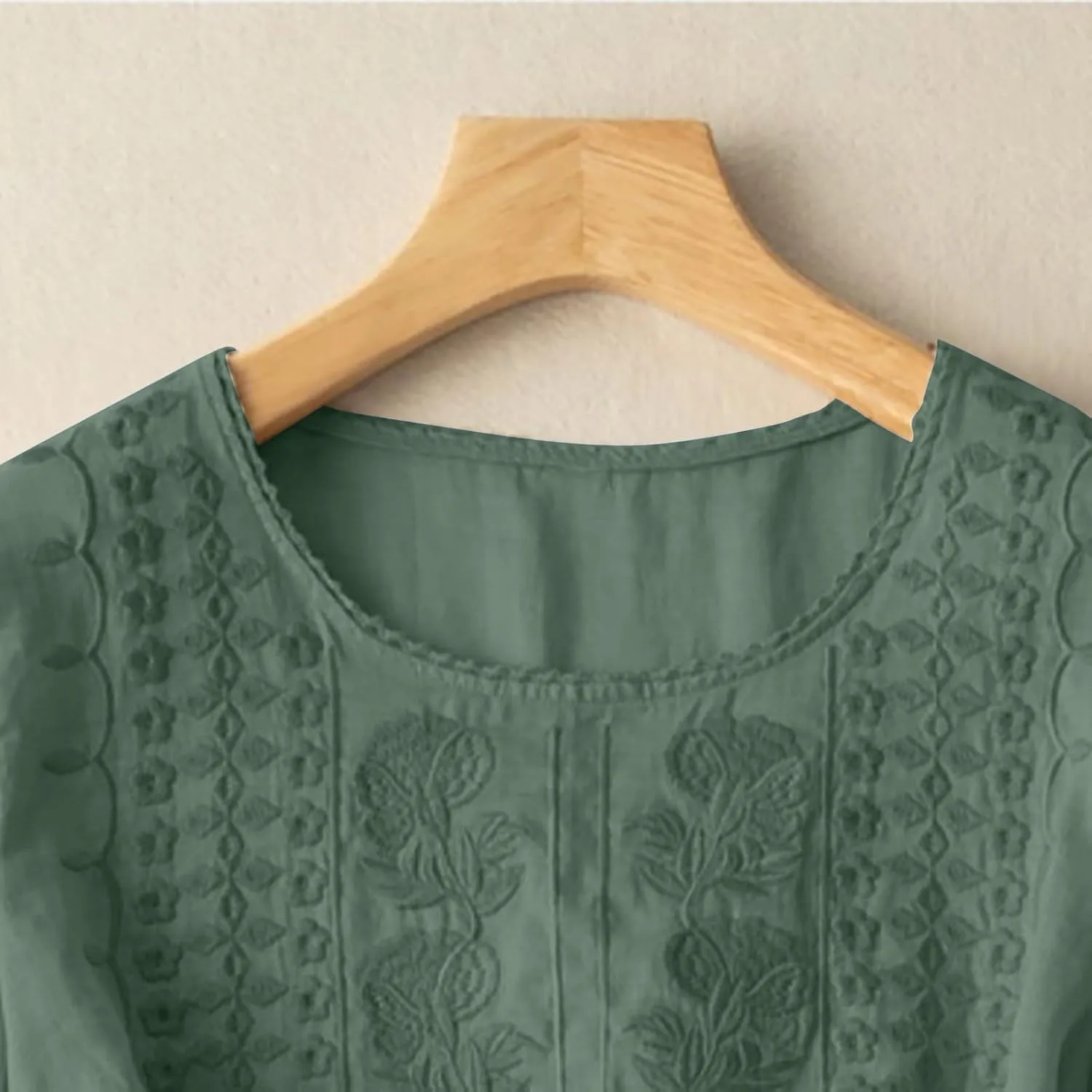 Summer Tops for Women 2025 Trendy V Neck Roll Up 3/4 Sleeve Lapel Blouse Tops Blouses Summer Plus Size Linen