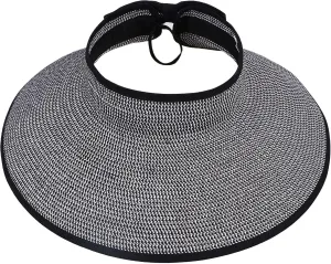 Sun Hats for Women Fashionable Womens Wide Brim Hat Roll-up Straw Sun Visor Hat