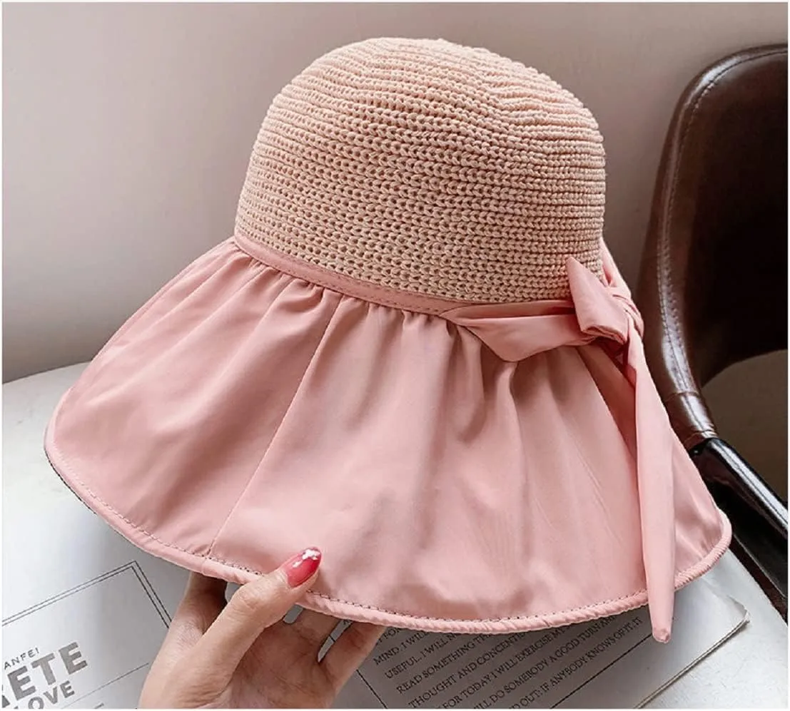 Sun Hats for Women Summer Beach Hats UV Protection UPF 50  Outdoor Packable Travel Foldable Wide Brim Off Cap