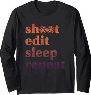 Sunrise Landscape Golden Hour Street Photographer Long Sleeve T-Shirt