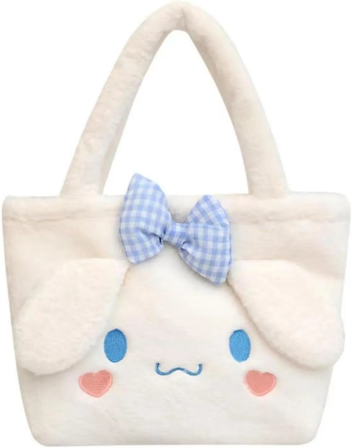 Super Kawaii Plush Cute Plush Shoulder Bag, Cinnamon Roll Anime Girl Purse