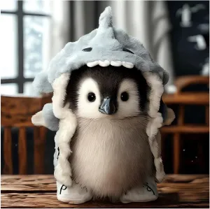 Super Realistic Plush Penguin Decor 2025 New Real Penguin Stuffed Animal Interactive Gifts Penguin Figurines Statue Soft Cute Stuffy Live Animal Penguin Stuff Pets Plushies Figures (1PC)