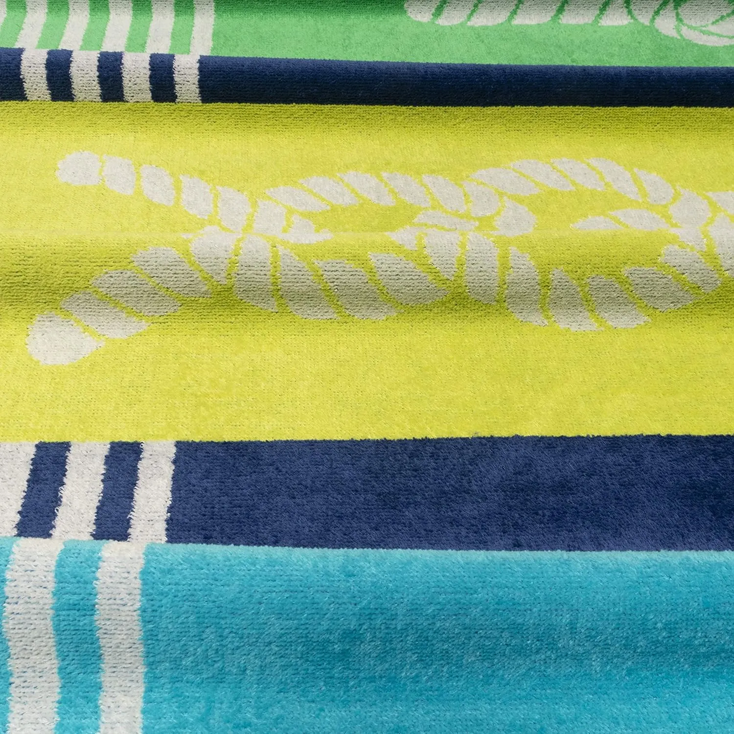 Superior Marine Knots Cotton Beach Towel, Bathroom Essential, for Outdoor Activites, Family Camping, Pool, Lounge, Spa, Yoga, Picnic, Surf and Sand, or Travel, Oversized Towels, 35 x 67, Royal Blue