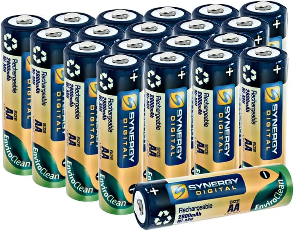 Synergy Digital Camera Batteries, Compatible with Mamiya Leaf Credo 80MP Digital Camera, (Ni-MH, 1.25V, 2800mAh), Combo-Pack Includes: 20 x AA Rechargeable Batteries