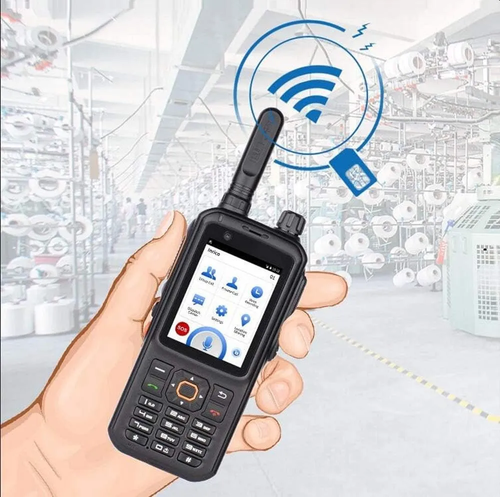T320 4G Network Radio WiFi Bluetooth Mobile Radio Unlocked Android 7.0 GSM Compatible with Zello Real PTT