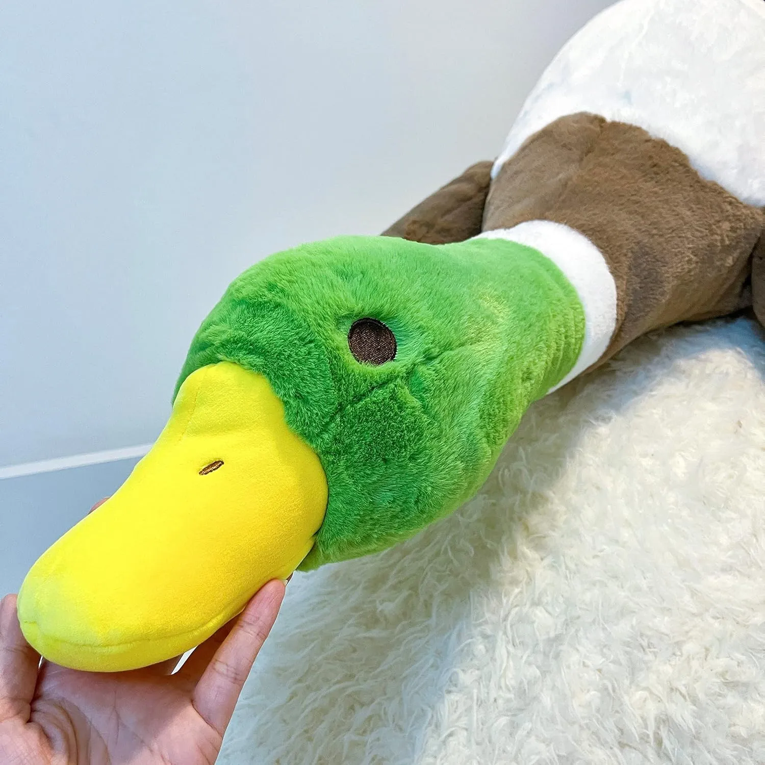 Tanha Mallard Duck Plush, Duck Stuffed Animals, Mallard Duck Baby Stuff Plush Toy (39inch / 100cm)