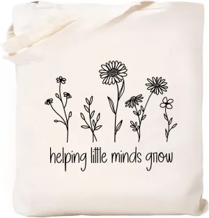 Teacher Appreciation Gifts School Canvas Tote Bags Aesthetic Travel Beach Bag Summer Reusable Grocery Shopping Bag