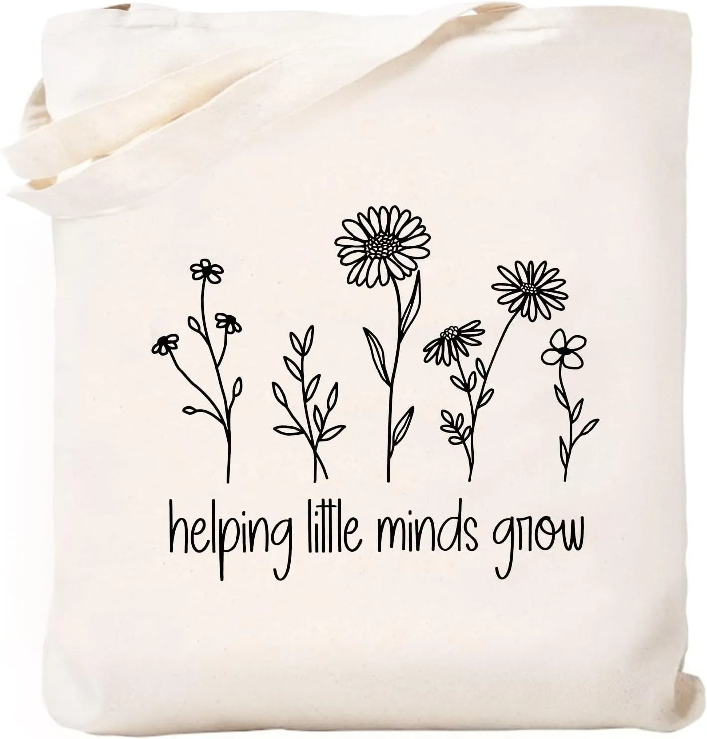 Teacher Appreciation Gifts School Canvas Tote Bags Aesthetic Travel Beach Bag Summer Reusable Grocery Shopping Bag