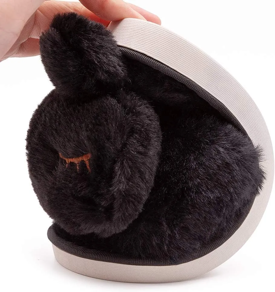 techcity Boys Girls Fuzzy House Slippers Cute Comfy Faux Fur Slip On Fluffy Plush Open Toe Home Slides for Kids Indoor Outdoor Warm Shoes