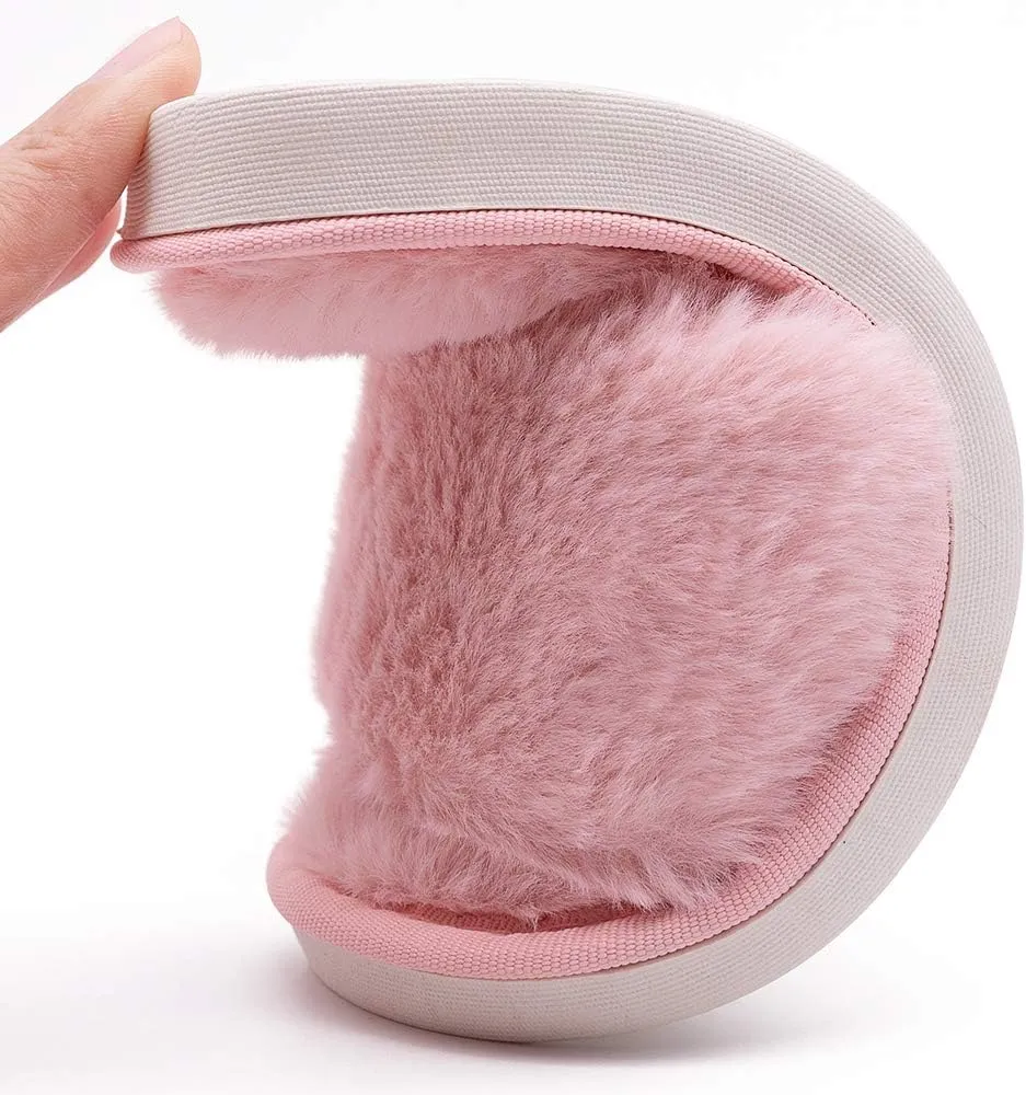techcity Boys Girls Fuzzy House Slippers Cute Comfy Faux Fur Slip On Fluffy Plush Open Toe Home Slides for Kids Indoor Outdoor Warm Shoes