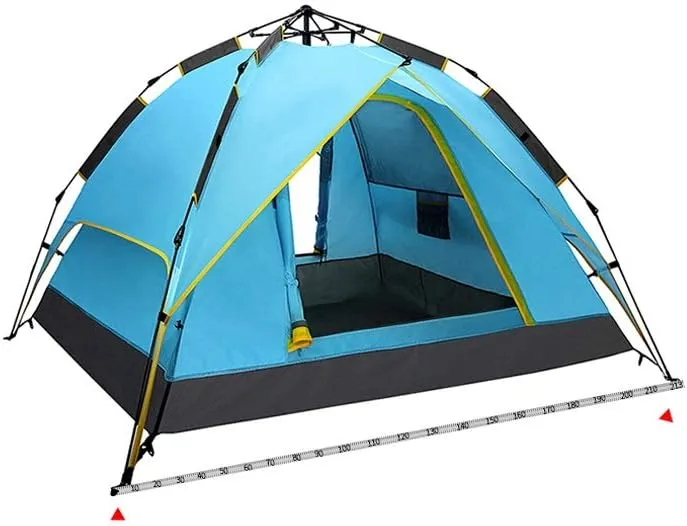 Tent 3-4 Full Automatic Speed Outdoor Tent Camping 2 Double Rainproof Beach Sunshade Equipment (Color : E) (E One Size) (E One Size)