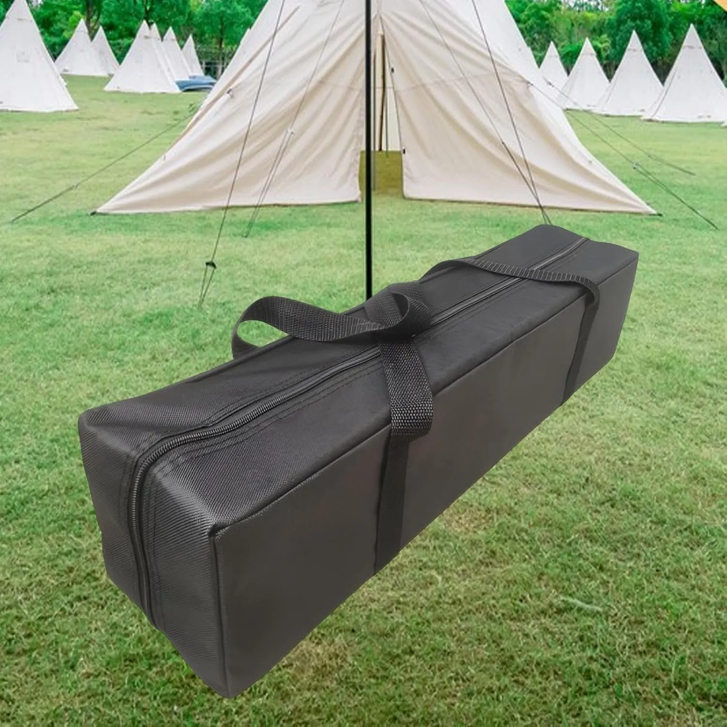 Tent Pole Zippered Storage Bag Travel Luggage Bag Foldable Garage Trunk Organizer for Hiking Cookware Lightweight Versatile