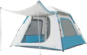Tents for Camping Camping Tent 3-4 Person with Big Mesh Windows Waterproof UPF 50  for Family Hiking Travel Outdoor Tent Beach Tent (Color : OneColor, Size : 200x200x145cm)