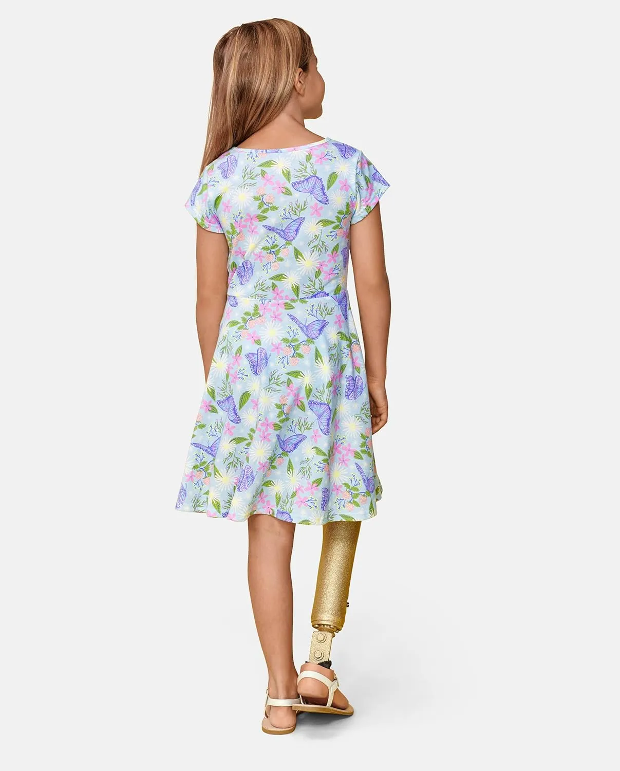 The Children's Place Girls' Short Sleeve Fashion Skater Dress