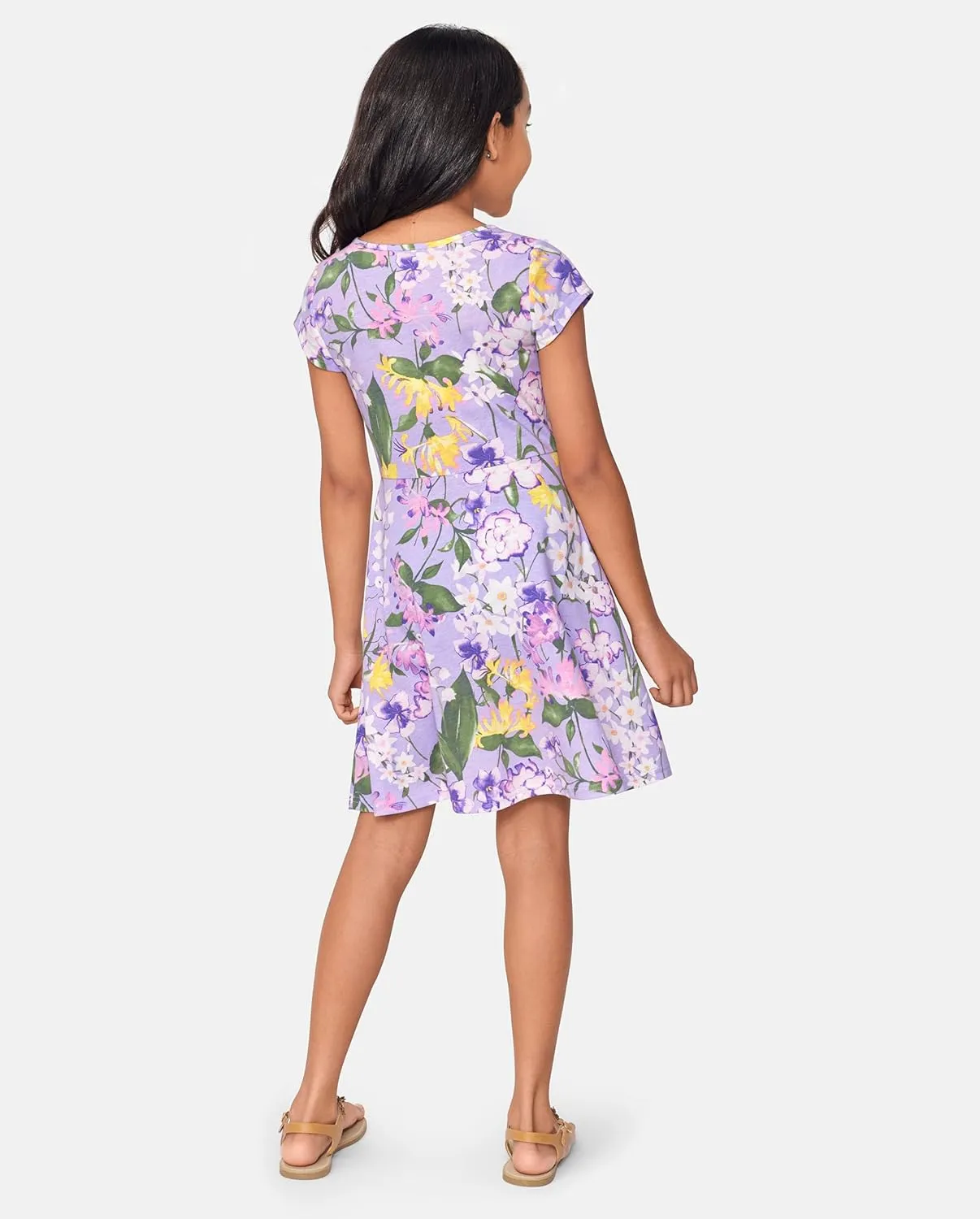The Children's Place Girls' Short Sleeve Fashion Skater Dress