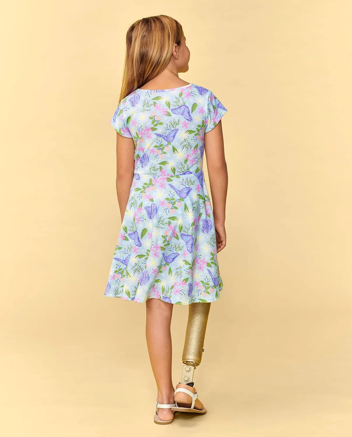 The Children's Place Girls' Short Sleeve Fashion Skater Dress