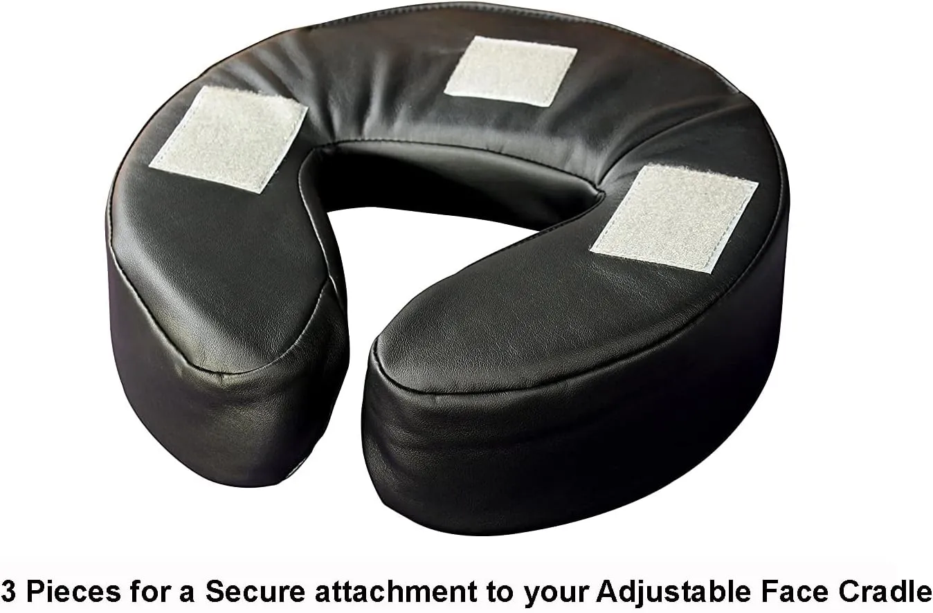 Therapist’s Choice Universal Headrest Face Cushion Face Pillow for Massage Table and Massage Chair (Black), 13 x 13 x 4 Inch