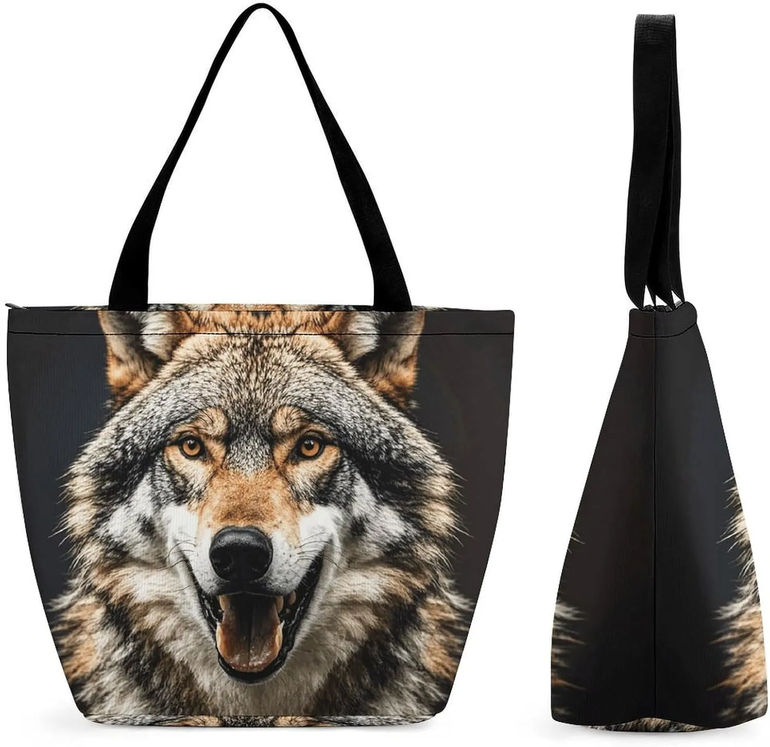 This Hungry Like A Wolf Women's Shopping Bag Foldable Washable Shoulder Bag Adopts High-definition Printing Technology, with Clear Patterns And Rich Colors. There Are Many Patterns to Choose From, And