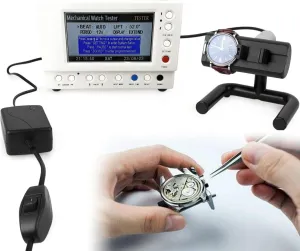 Timegrapher Mechanical Watch Timing Tester Multifunction Machine with LCD Screen,Adjustable Automatic Wear-Resistant Repairing Tool Multifunctional Instrument
