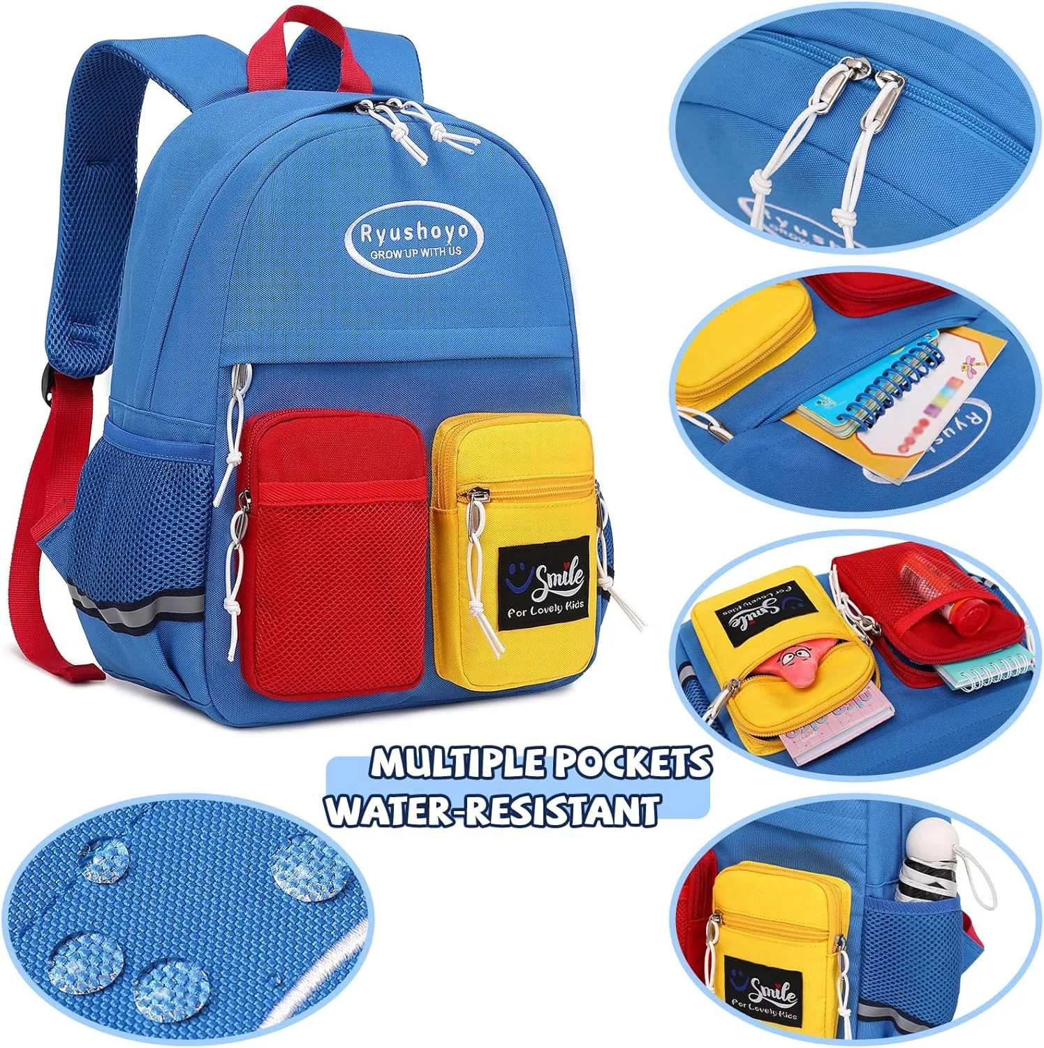 Toddler Backpack for 2-6 Years Boys Girls: 900D Polyester Kids Backpack with Chest Strap & Reflective Strips - Water Resistant Preschool Bag for Daycare, School & Travel-Green