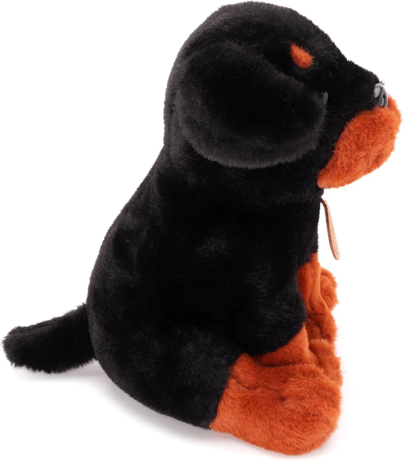 Toyland® 25cm (10") Tyson The Rottweiler Soft Toy - Sitting Down Plush Dog - Suitable from Birth