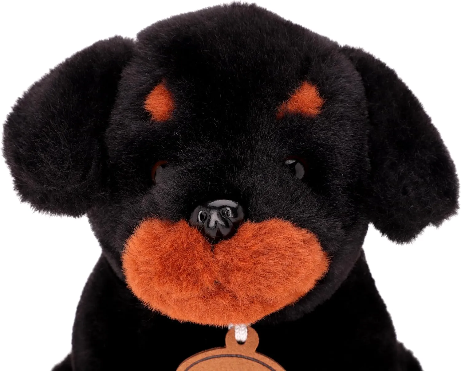 Toyland® 25cm (10") Tyson The Rottweiler Soft Toy - Sitting Down Plush Dog - Suitable from Birth