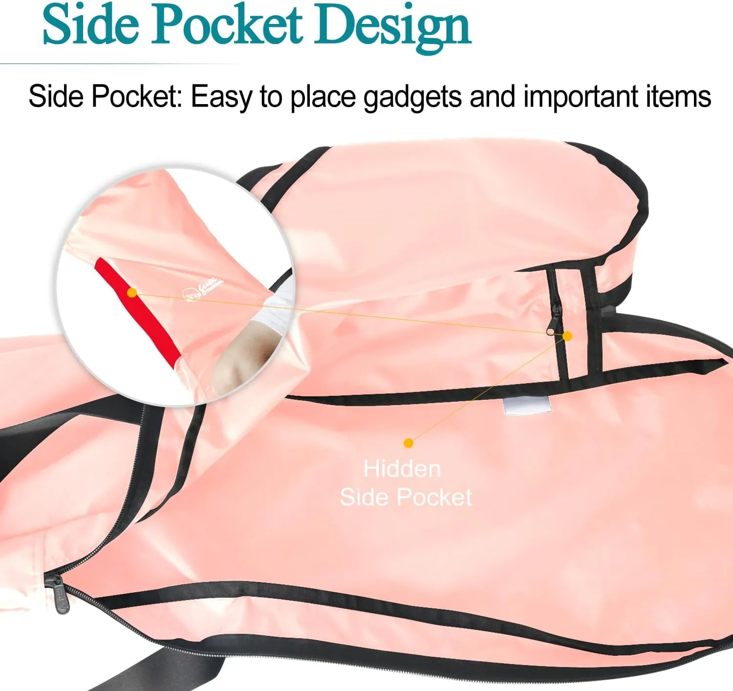 Travel Bag Crutches Bags Crutch Storage Bag Nylon Crutch Bag Walker Bag OneSize (CR11P)