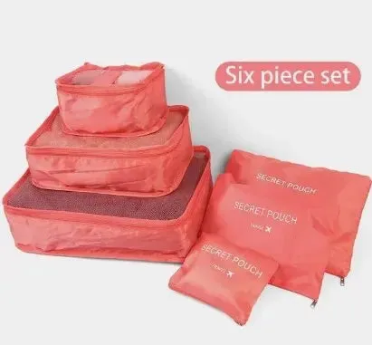 Travel Bags Set | Waterproof Oxford Storage Pouches for Clothes & Shoes"