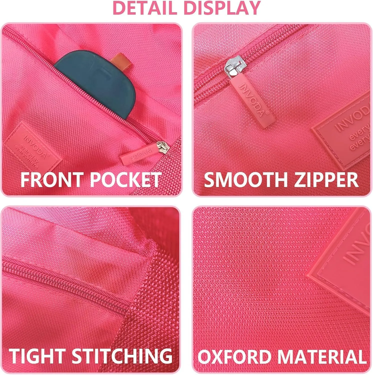 Travel Duffel Bag Lightweight Foldable Travel Bag for Women and Men Waterproof Tote Carry On LuggageWeekender Overnight Bag (Red Black)