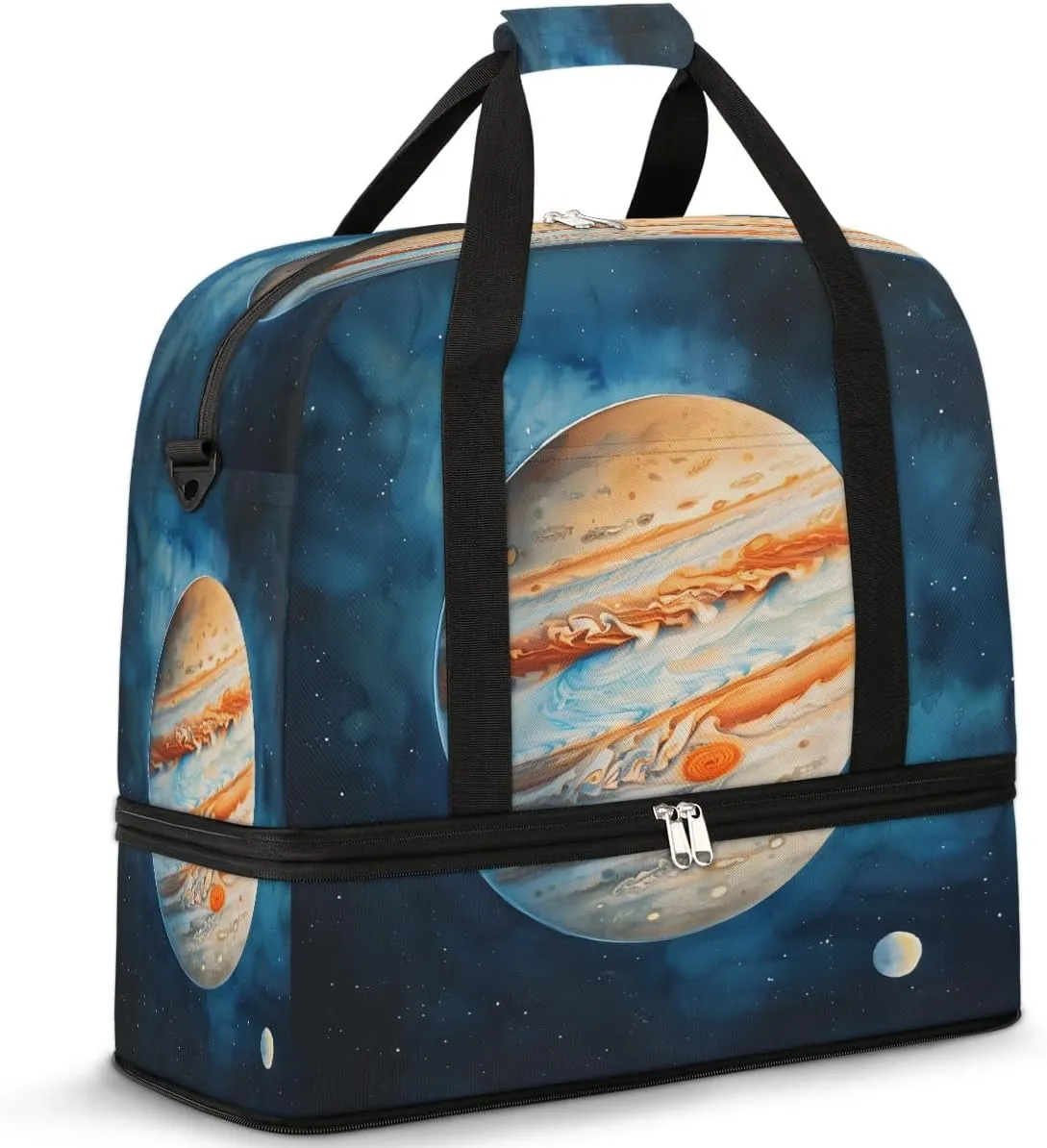 Travel Duffel Bags Jupiter Foldable Weekender Bags for Women with Shoes Compartment Waterproof & Tear Resistant Carry on Overnight Luggage Duffel Bag Shoulder Sports Tote Bag,A-100