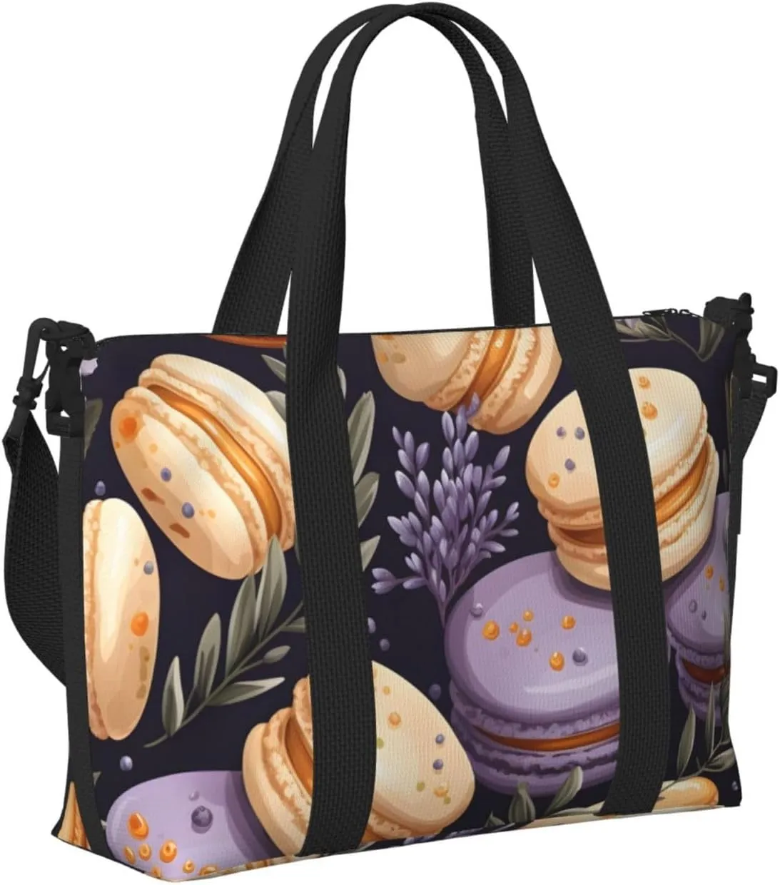 Travel Duffle Bag Lavender Macaron Weekender Overnight Bags Luggage Bag for Women Men Waterproof Sports Gym Bag Hand Bag with Shoulder Strap