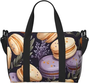 Travel Duffle Bag Lavender Macaron Weekender Overnight Bags Luggage Bag for Women Men Waterproof Sports Gym Bag Hand Bag with Shoulder Strap