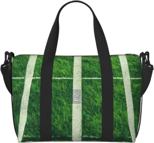 Travel Duffle Bag Sports Grass Theme Weekender Overnight Bags Luggage Bag for Women Men Waterproof Sports Gym Bag Hand Bag with Shoulder Strap