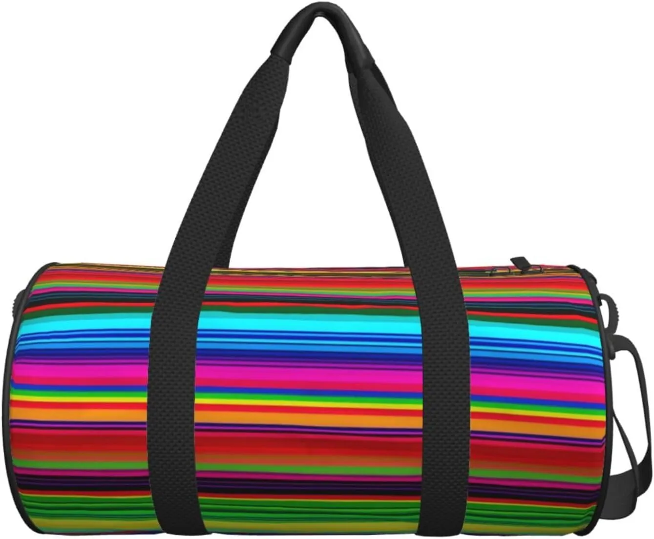 Travel Duffle Bag Weekender Bags For Men Women With Shoe Compartment Large Capacity Weekender Overnight Bag Colorful Mexican Stripes Carry On Tote Bags Sport Gym Bag For Travel Yoga