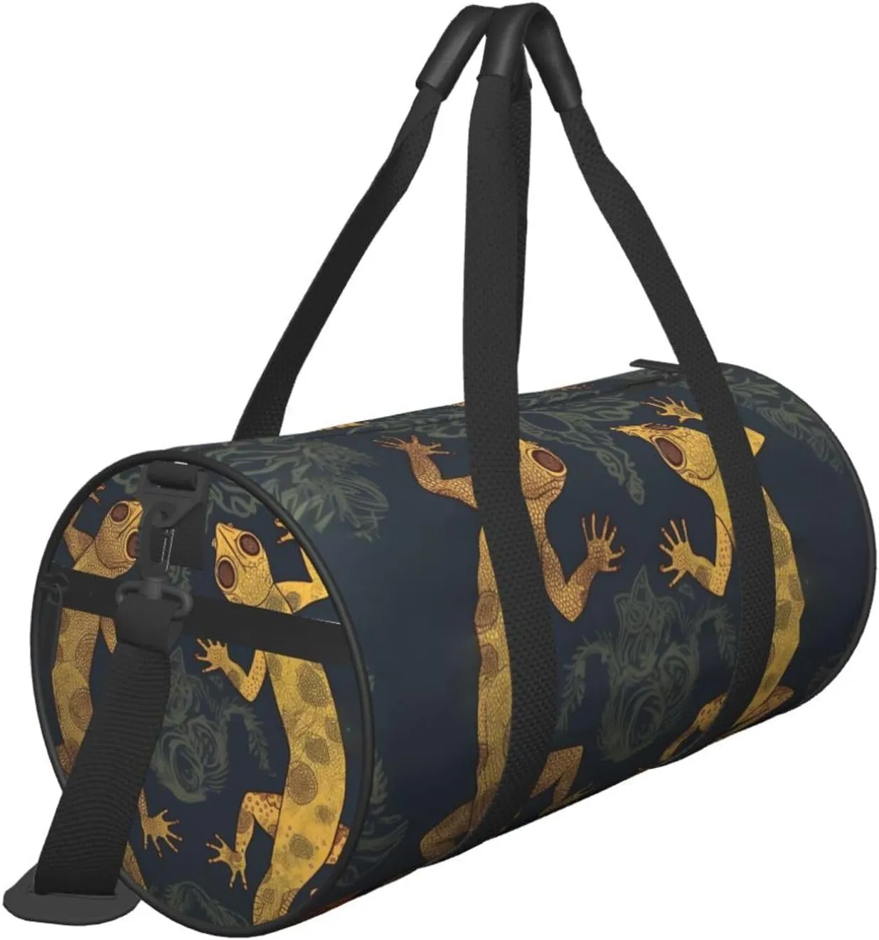 Travel Duffle Bag Weekender Bags For Men Women With Shoe Compartment Large Capacity Weekender Overnight Bag Gecko Lizards Carry On Tote Bags Sport Gym Bag For Travel Yoga