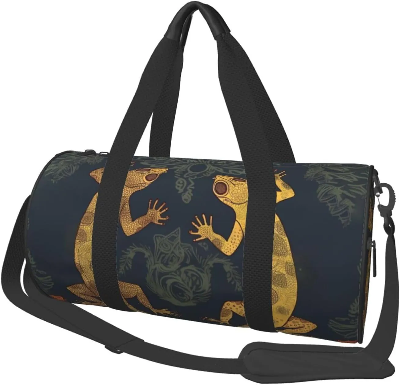 Travel Duffle Bag Weekender Bags For Men Women With Shoe Compartment Large Capacity Weekender Overnight Bag Gecko Lizards Carry On Tote Bags Sport Gym Bag For Travel Yoga
