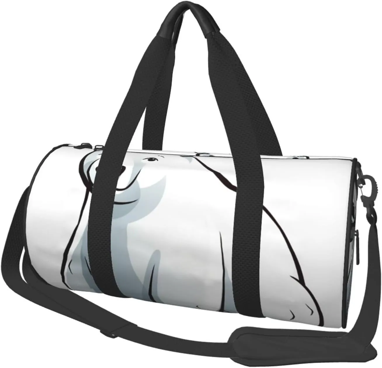 Travel Duffle Bag Weekender Bags for Men Women with Shoe Compartment Large Capacity Weekender Overnight Bag Polar Bear Carry On Tote Bags Sport Gym Bag for Travel Yoga