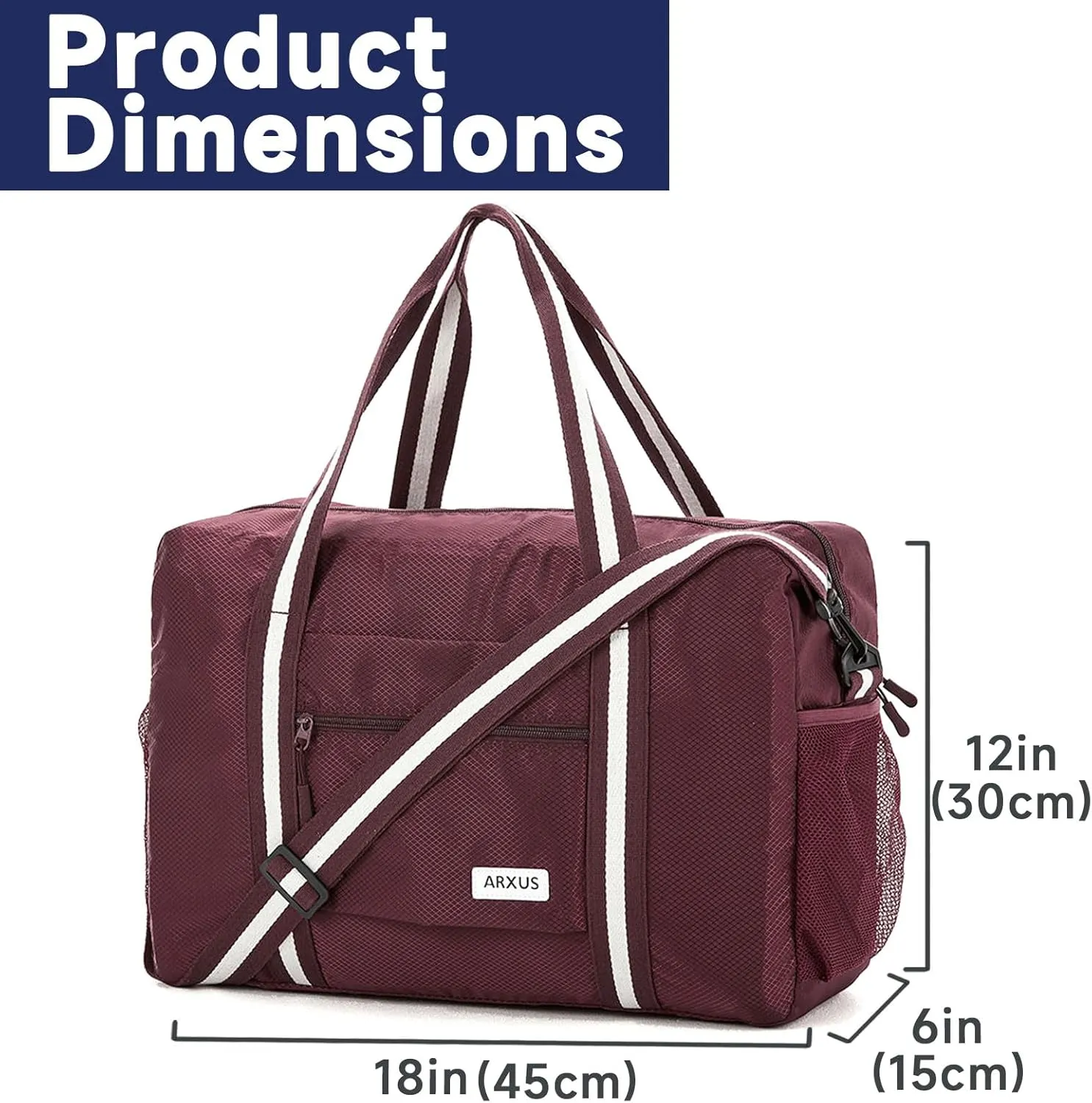 Travel Lightweight Waterproof Foldable Storage Carry Luggage Duffle Tote Bag