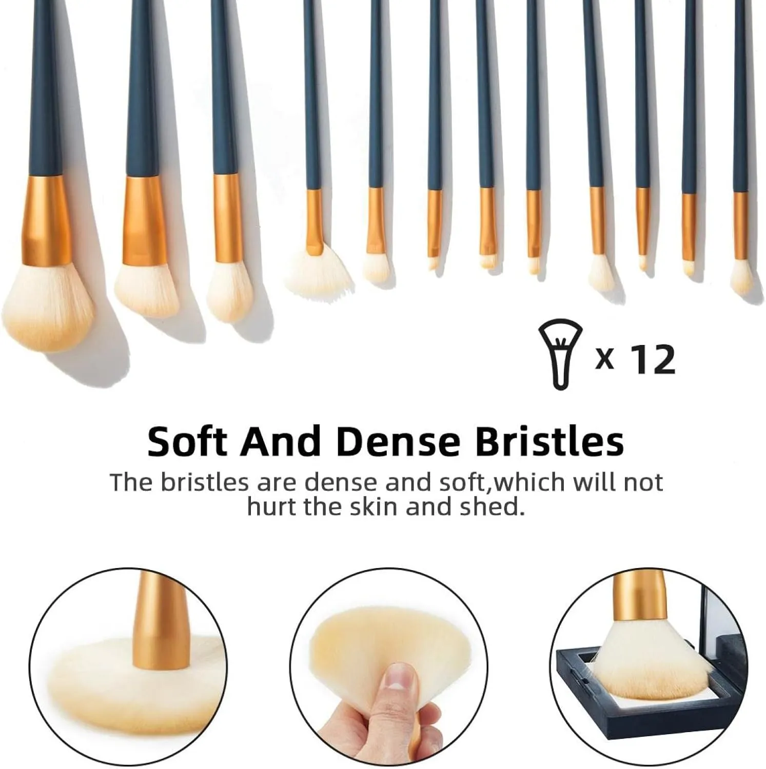 Travel Makeup Brush Holder, Large Stand-Up Makeup Brush Case, Professional Brush Organizer Foldable Makeup Artist Brush Storage Bag - Watercolor Pumpkins and Sunflowers