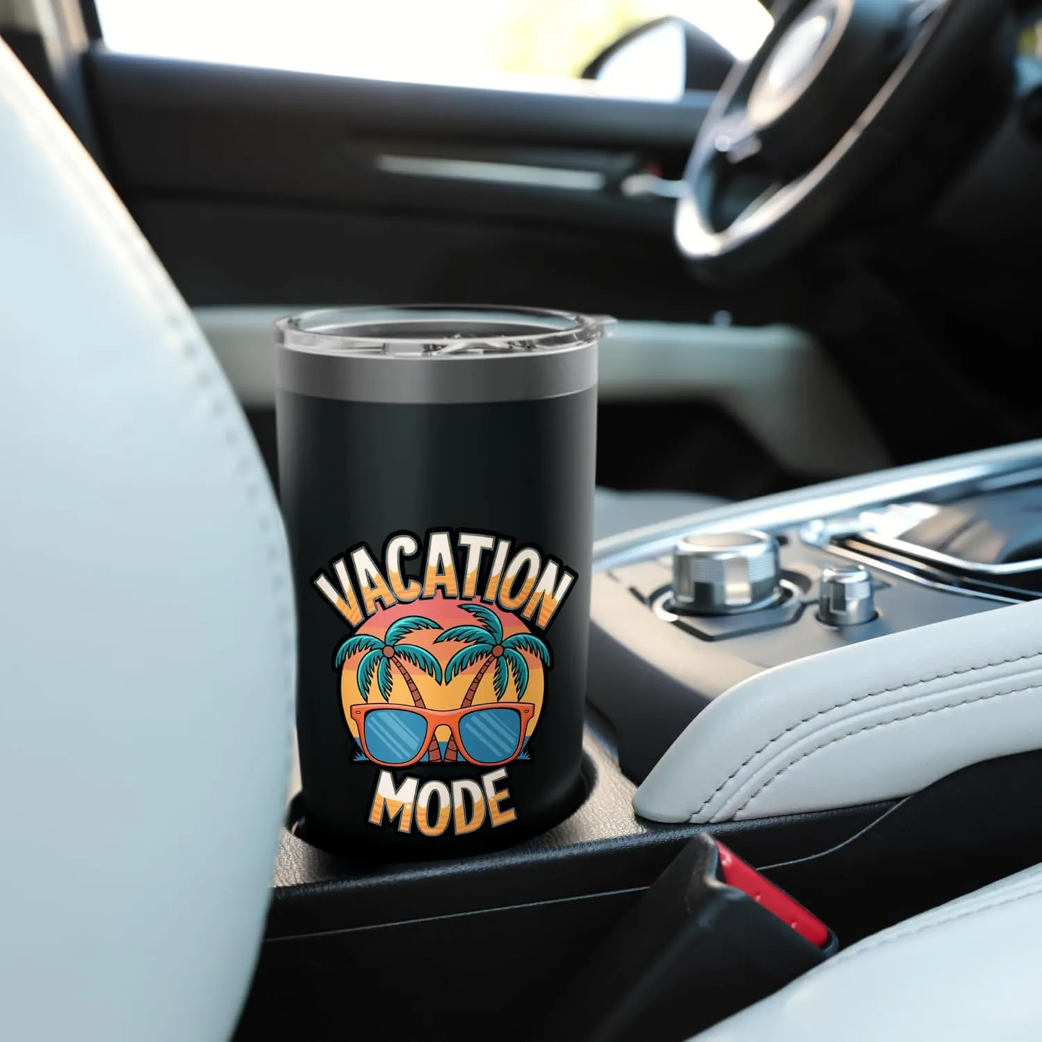 Tropical Vacay Mode Vacation Graphic Stainless Steel Insulated Tumbler