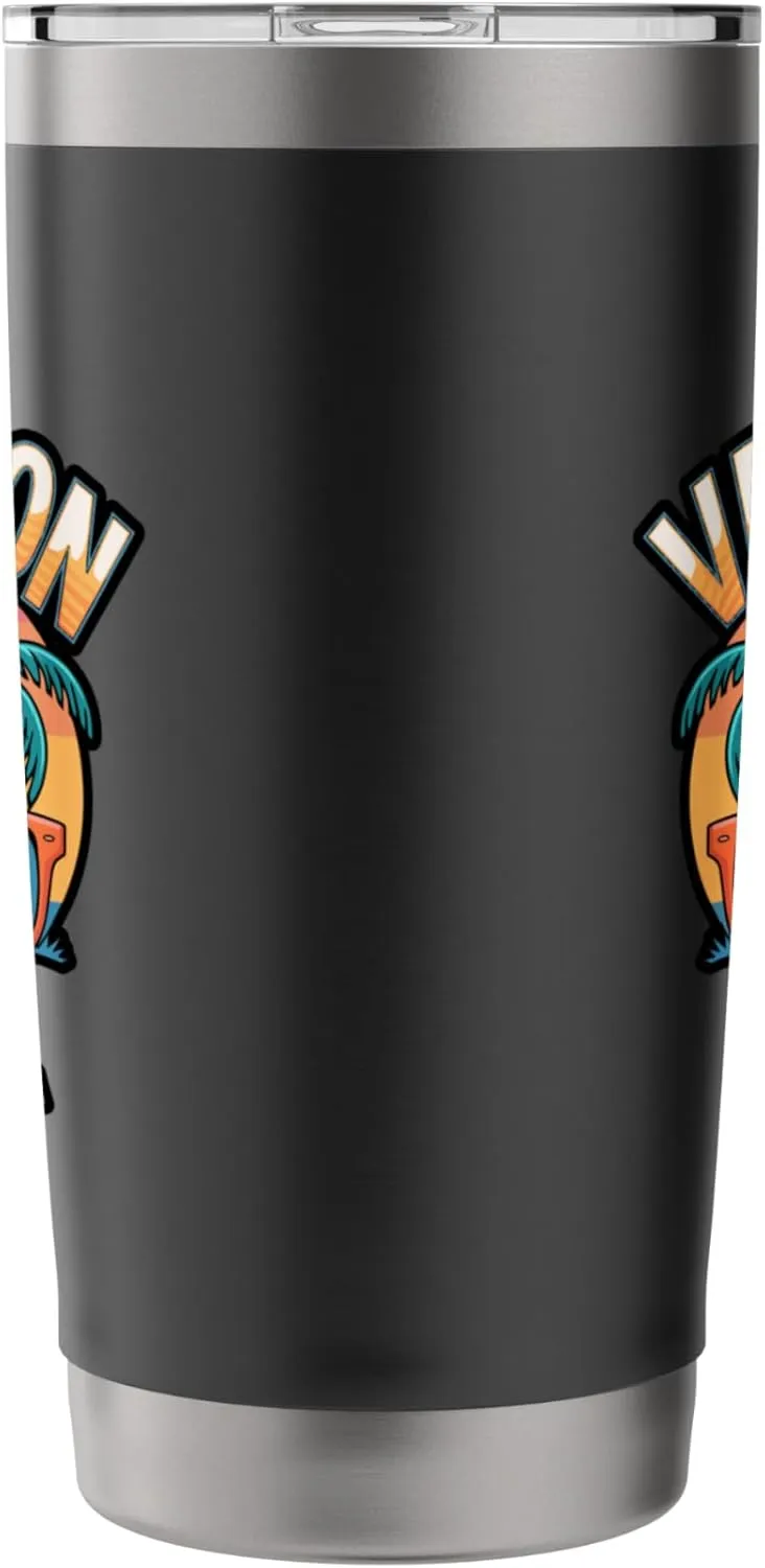 Tropical Vacay Mode Vacation Graphic Stainless Steel Insulated Tumbler