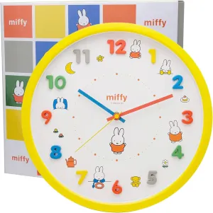 T'S Factory 2926222 Yellow Miffy Analog Quiet Continuous Second Hand