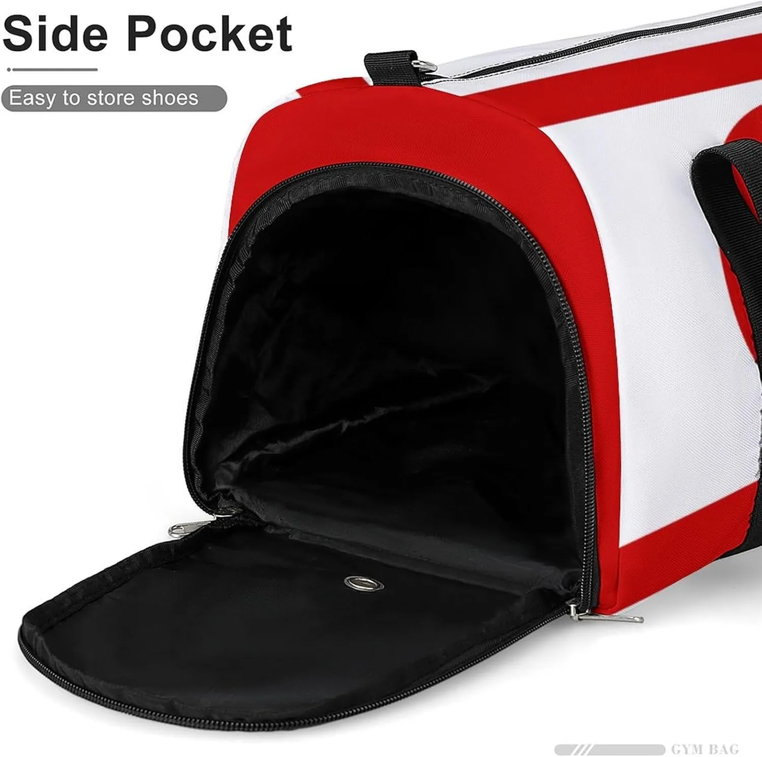 Turkish Republic Northern Cyprus Flag Duffel Bag for Men Women with Wet Pocket Shoe Compartment